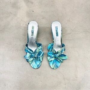 Stylish Blue and Green Women's Mules
